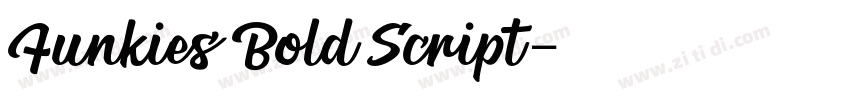Funkies Bold Script字体转换 Funkies Bold Script字体转换